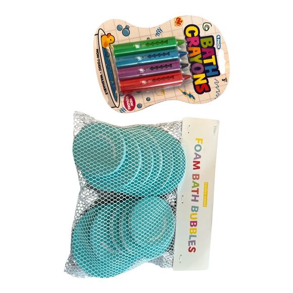 Kids Bath Bundle Crab & Frog Mirrors Bath Crayons Duck Toothpaste Cap NEW Lot 15 - Picture 5 of 5